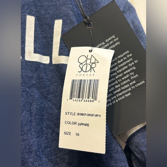 NWT Chaser “Football Is My Jam” Graphic Tee – Size 10 (Kids) Soft Cotton Blend - Picture 10 of 10